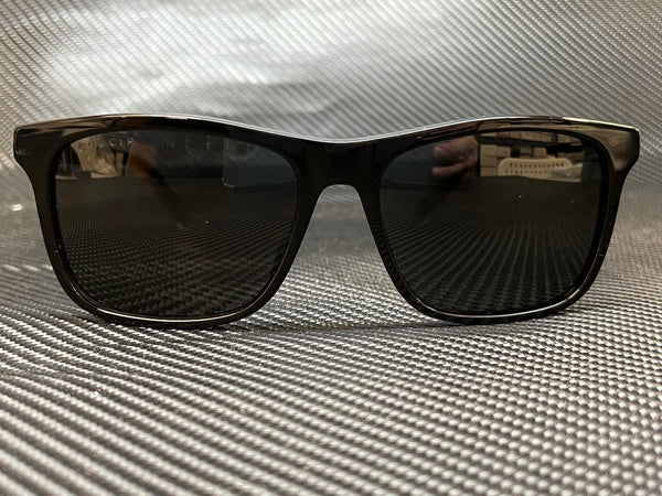 GUCCI GG0381SN 007 Black Squared 57 mm Men's Polarized Sunglasses