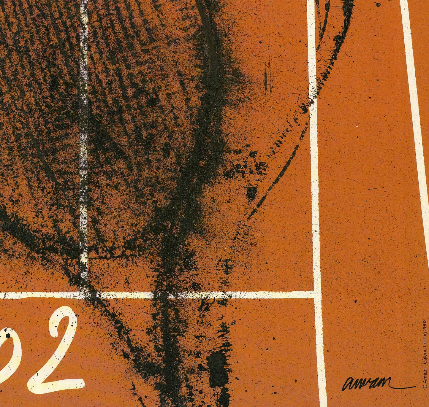 Conte PIERRE FERNANDEZ ARMAN Roland Garros French Open 29.5" x 22.5" Poster 2002