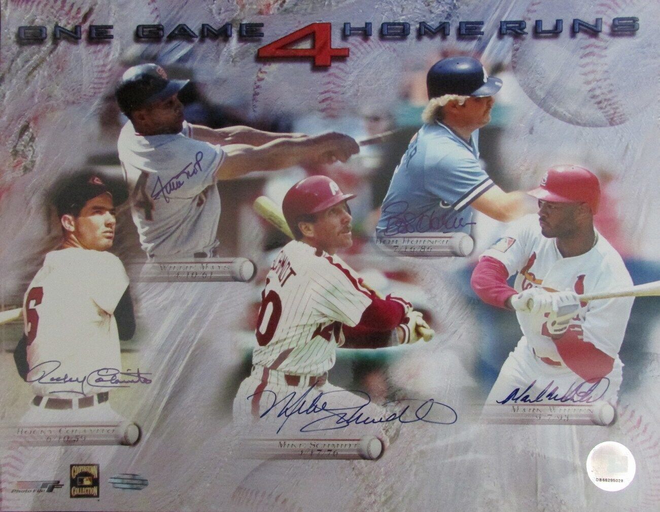 One Game 4 Home Runs Willie Mays Mike Schmidt +