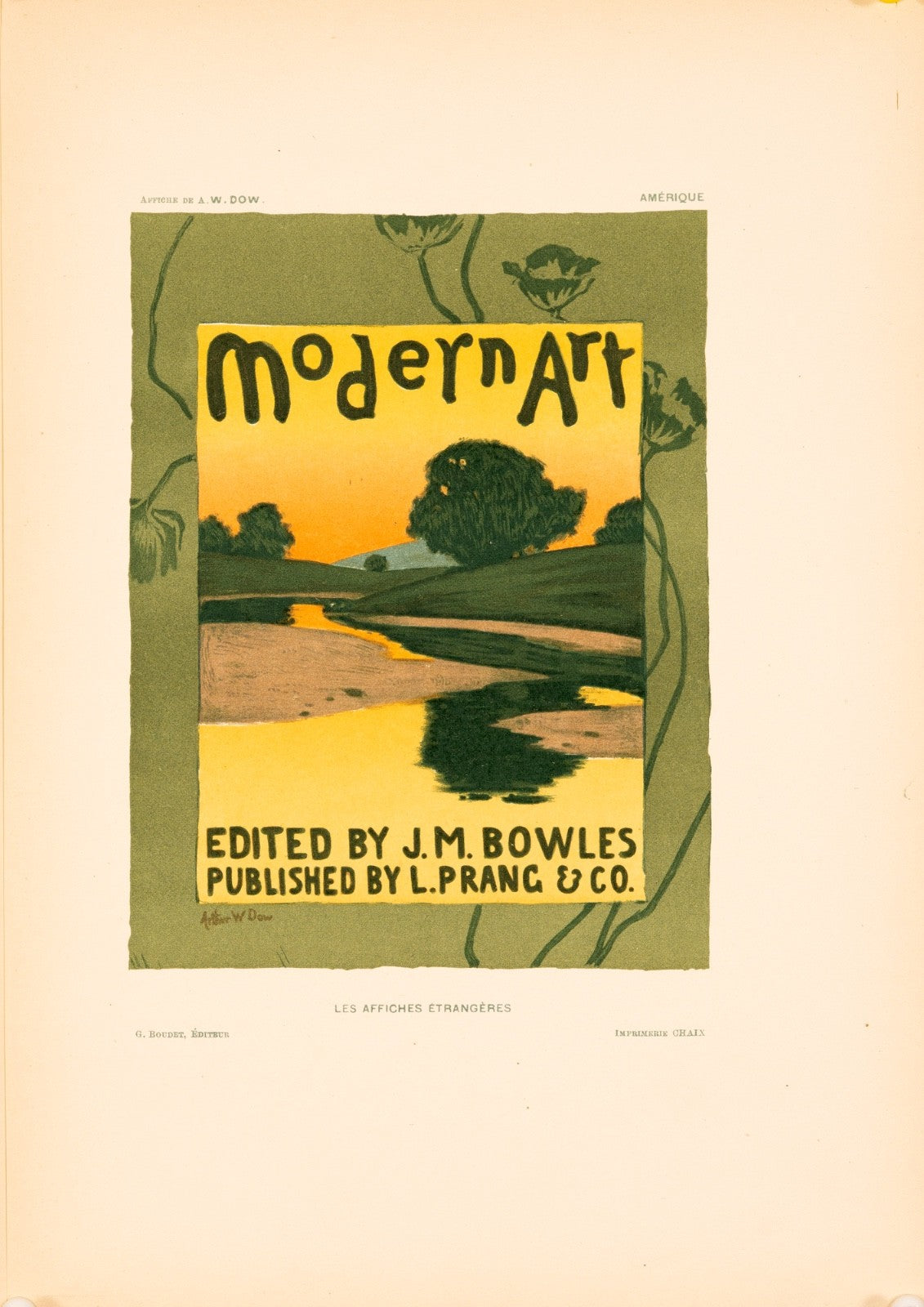 Modern Art (1896) Arthur Wesley Dow Les Affiches Trangres Plate