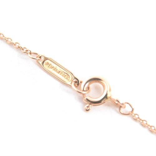 Tiffany & Co. Paper Flowers Diamond Necklace Pink Gold 750Pg