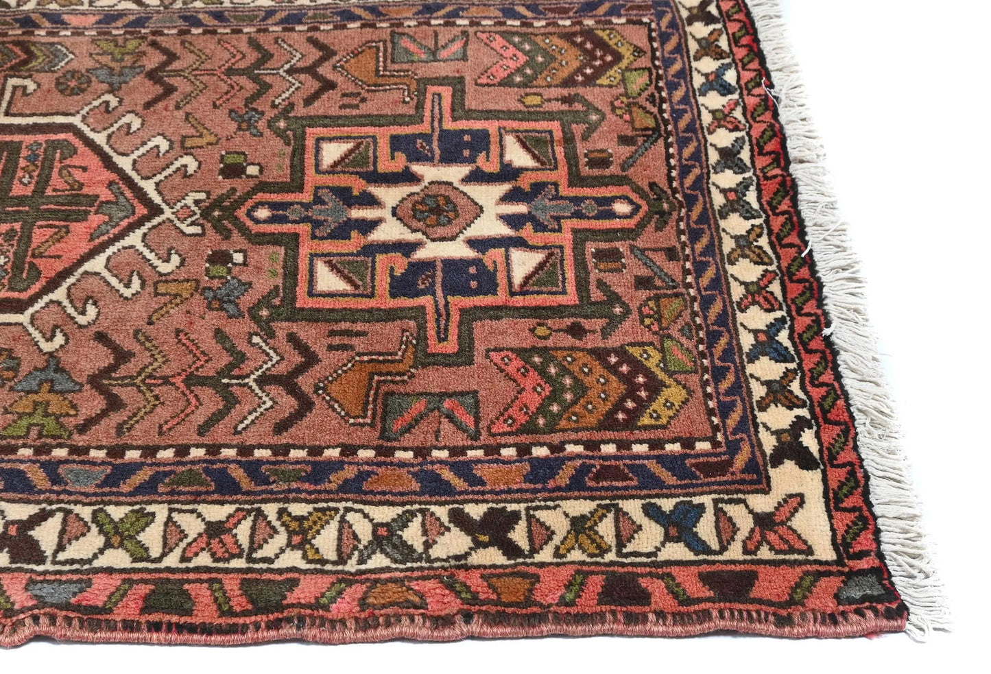 Vintage Tribal Runner Rug 3X13 Ft Rusty Pink