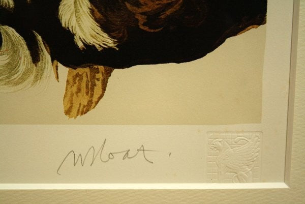 John James Audubon "Wood Duck" Lithograph By M. Bernard Loates Signed 16/1000
