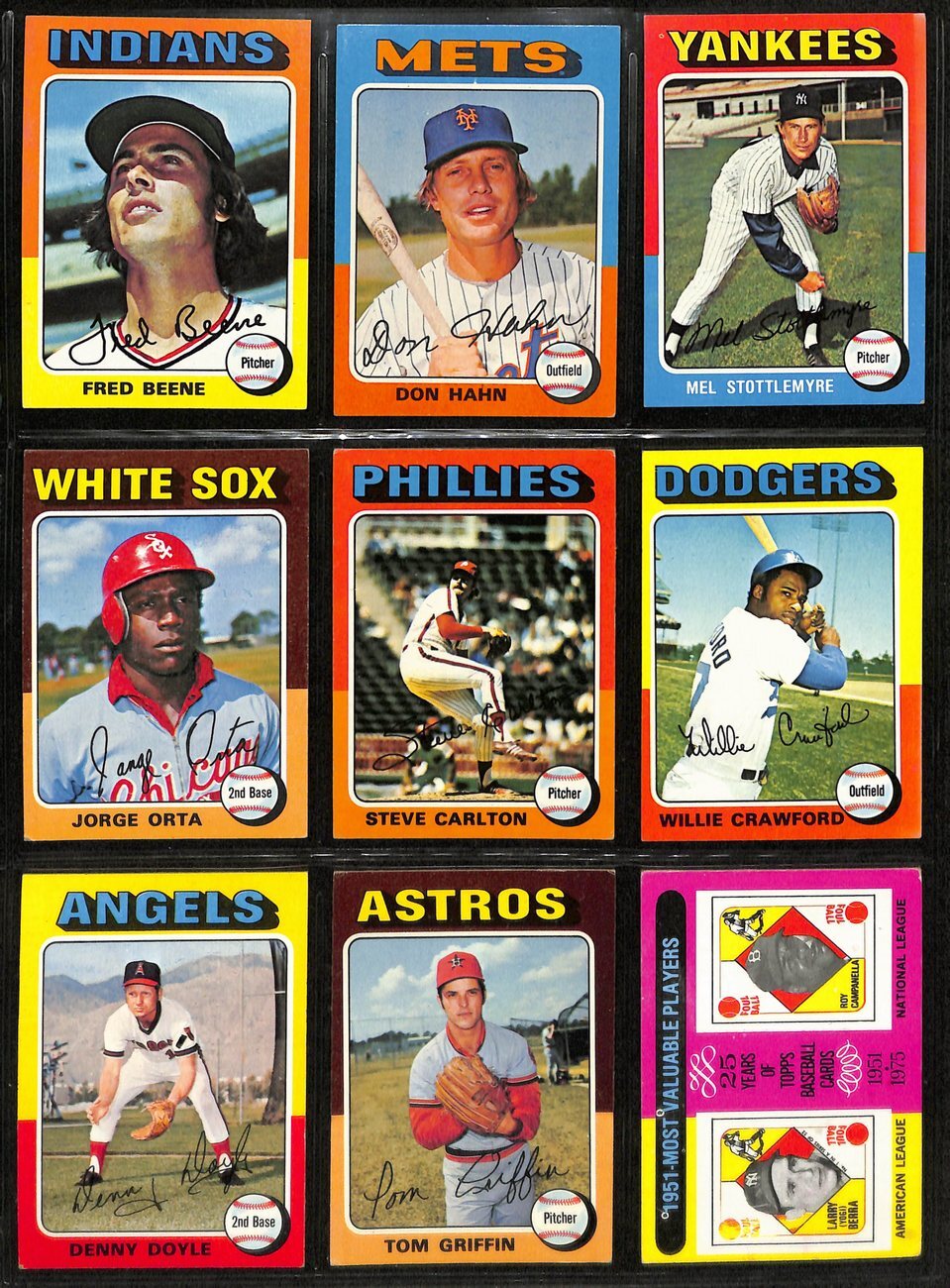 1975 Topps Baseball Card Complete Set (1-660)