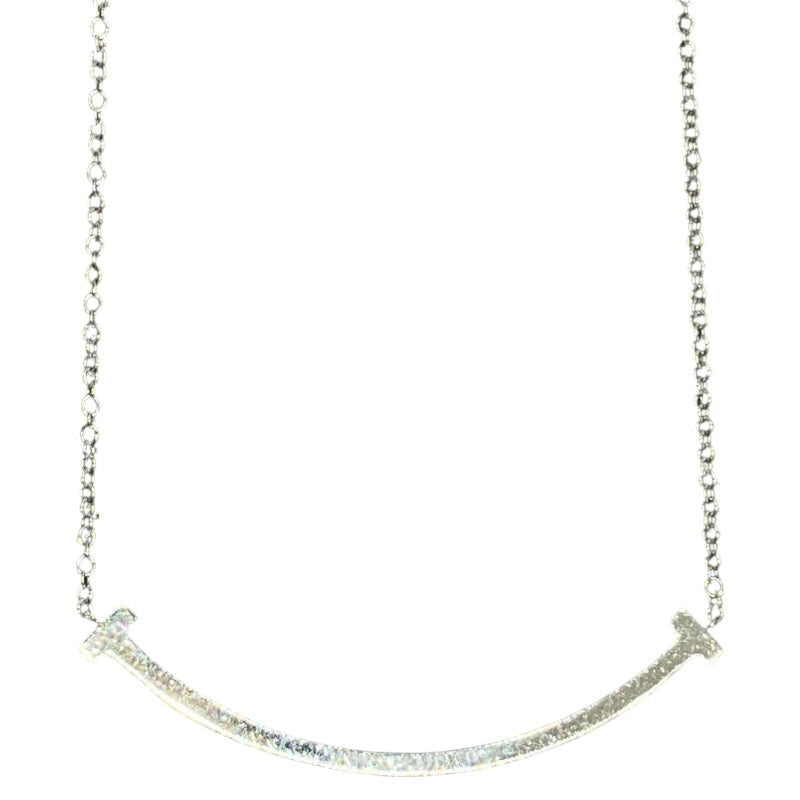 Tiffany & Co. T Smile Diamond Small Necklace 750Wg