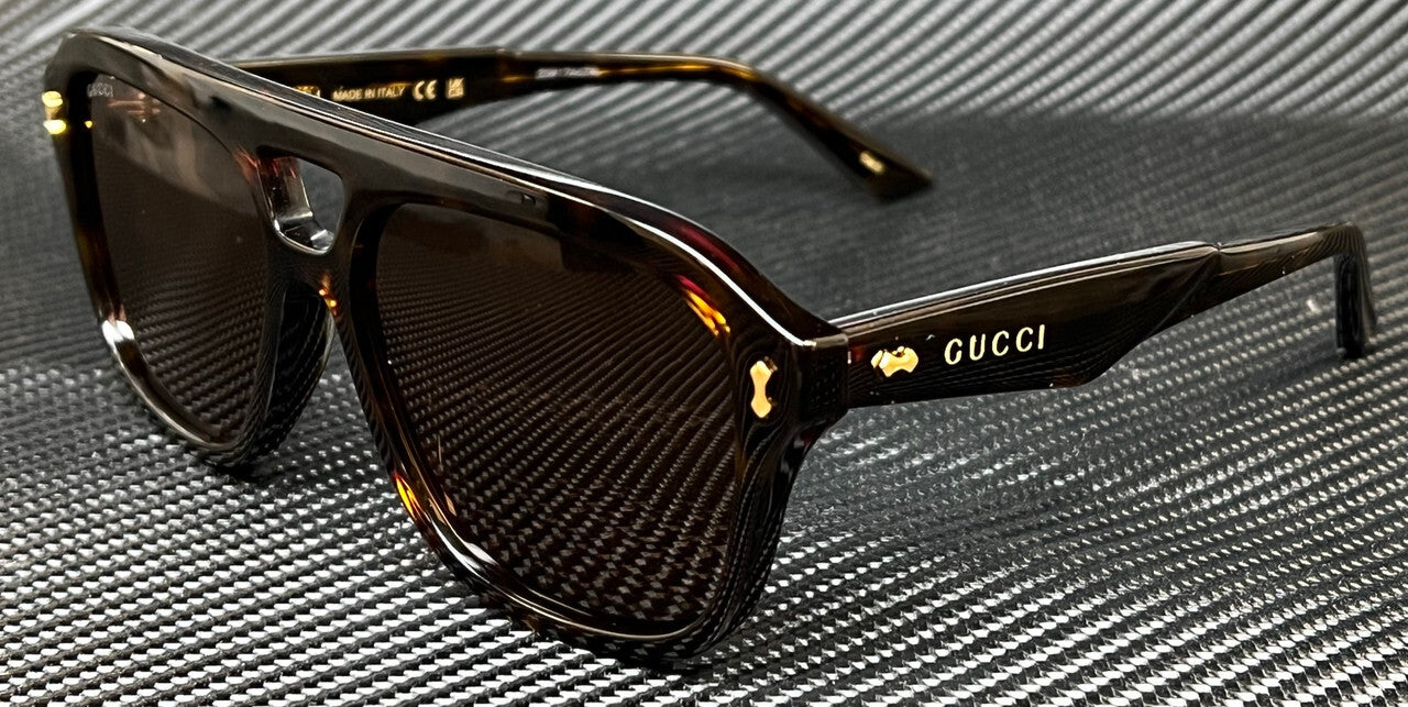 Gucci Gg1263S 006 Brown Havana Medium Men'S 57 Mm