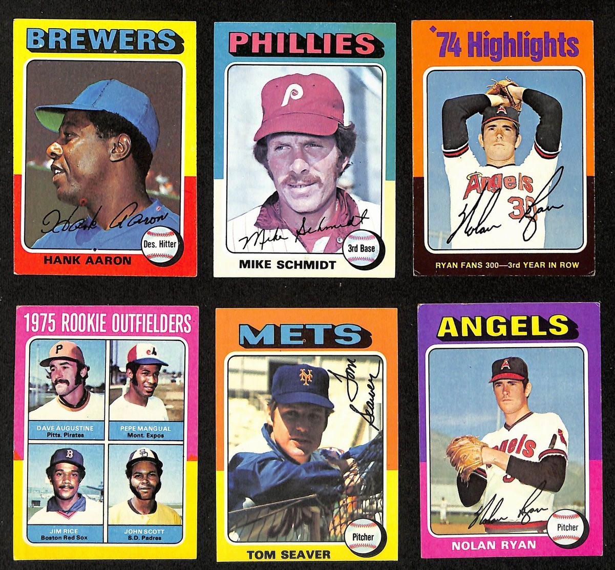 1975 Topps Baseball Complete Set (660) Aaron,