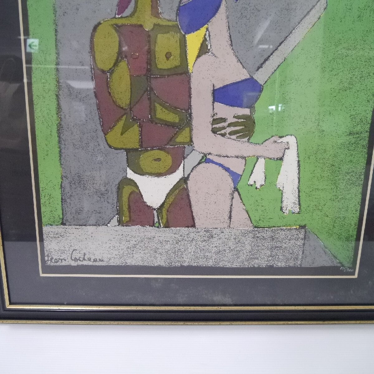 Jean Cocteau Lithograph, Lovers Under The Sun,
