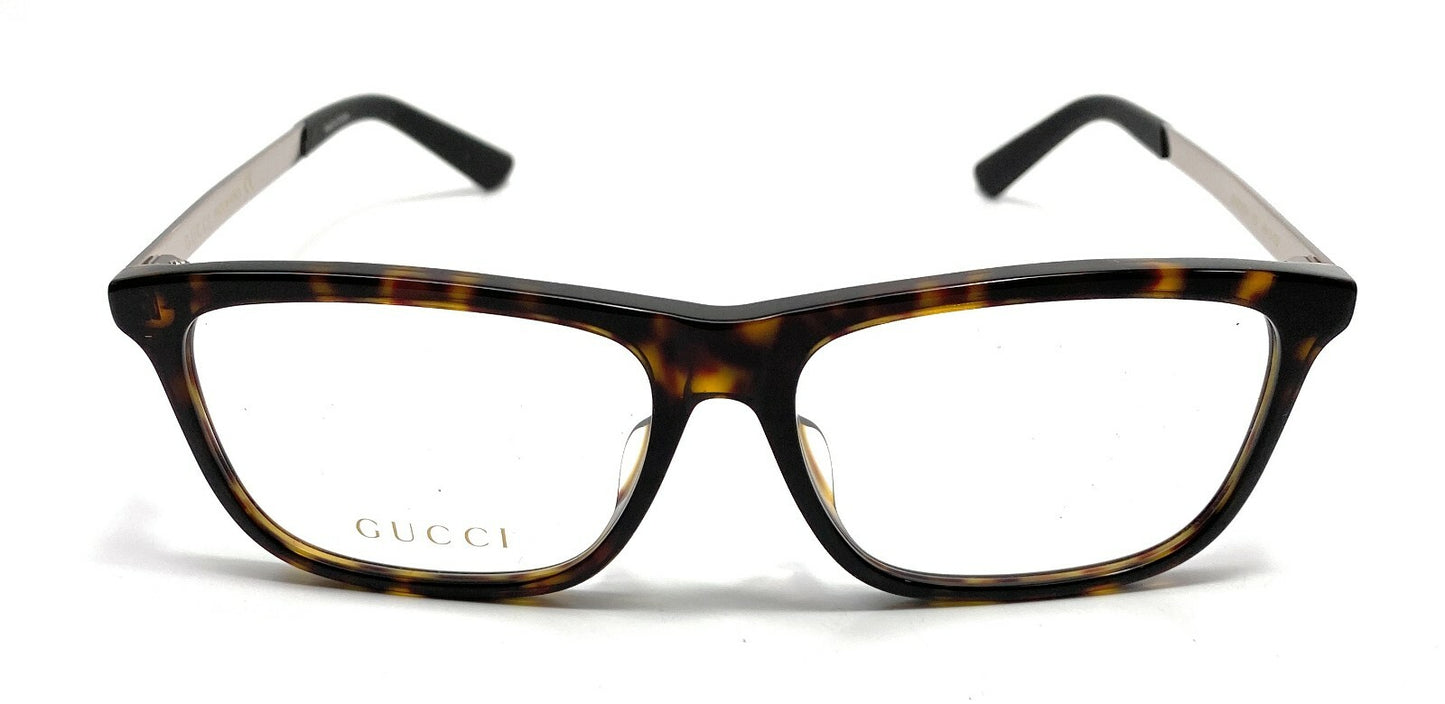 GUCCI GG0696OA 002 Rectangle Square Havana Men's