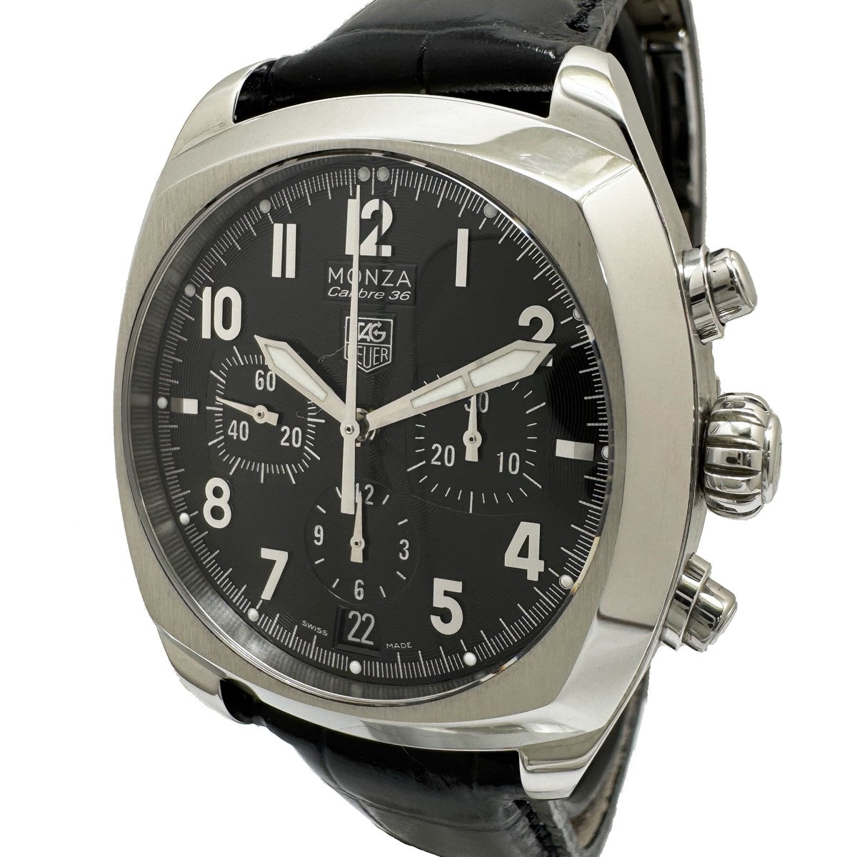 Tag Heuer Monza Caliber 36 Chronograph Date Black Dial Cr5110
