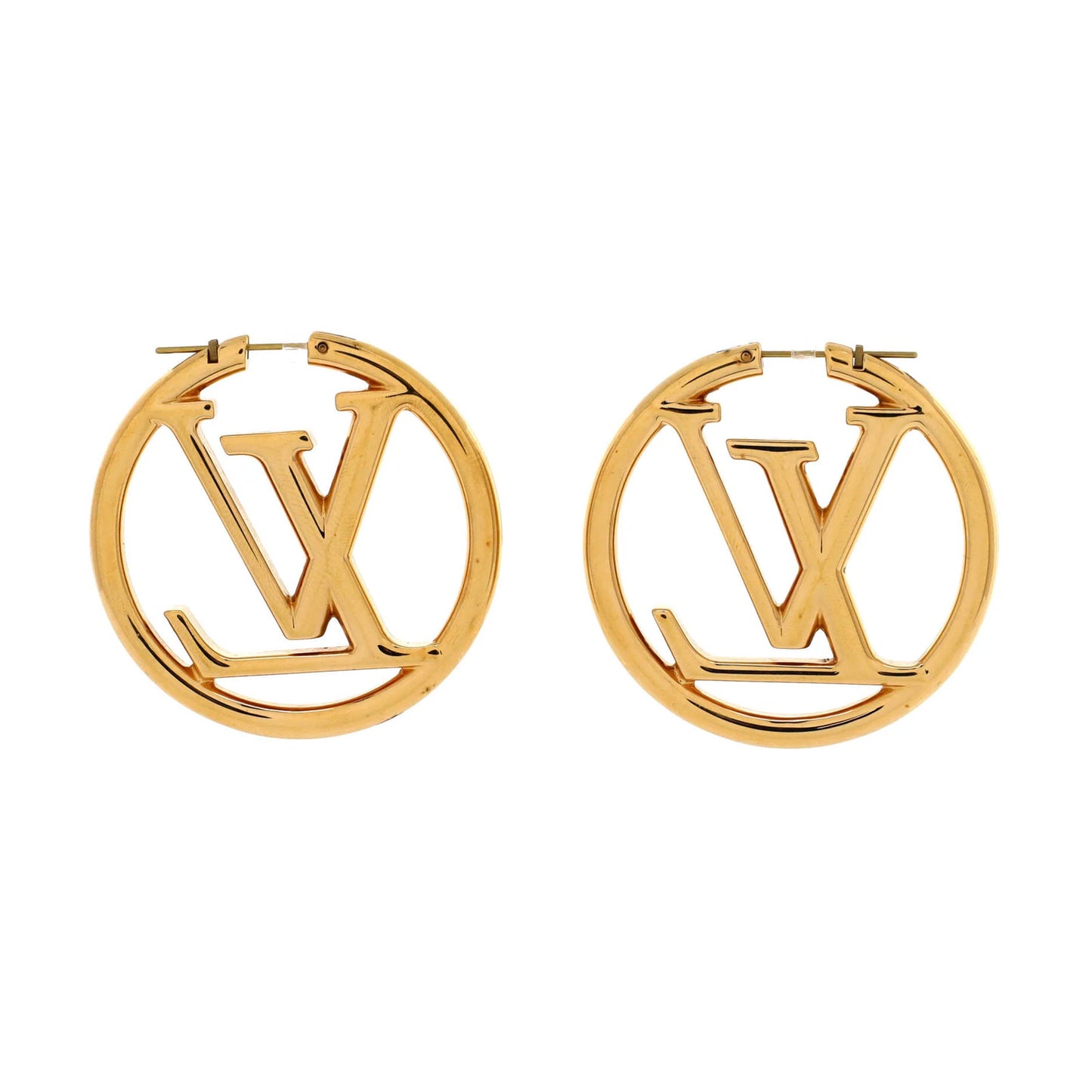 Louis Vuitton Louise Hoop Earrings Metal Gm