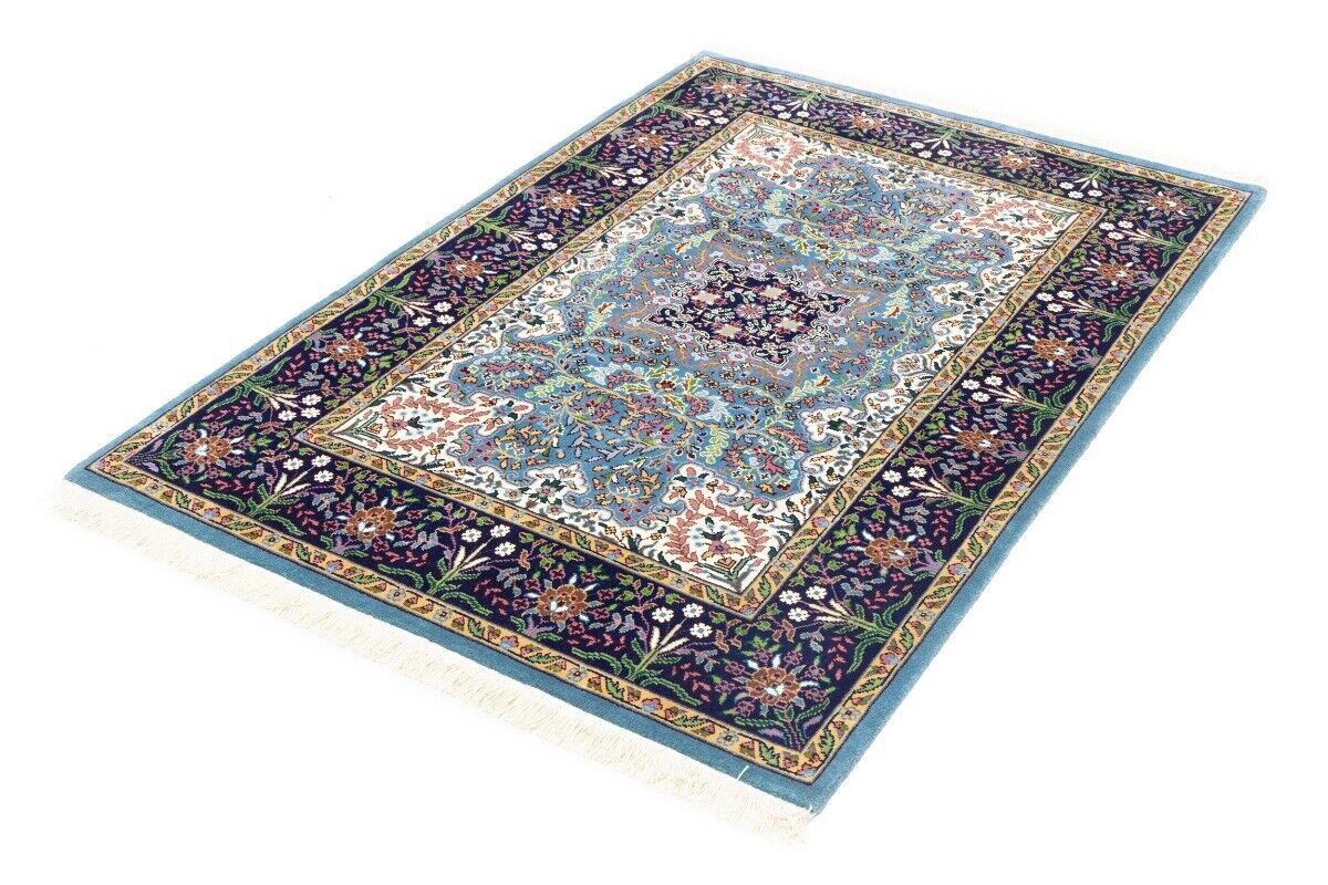 Handmade Kirman Oriental Rug Classic Floral