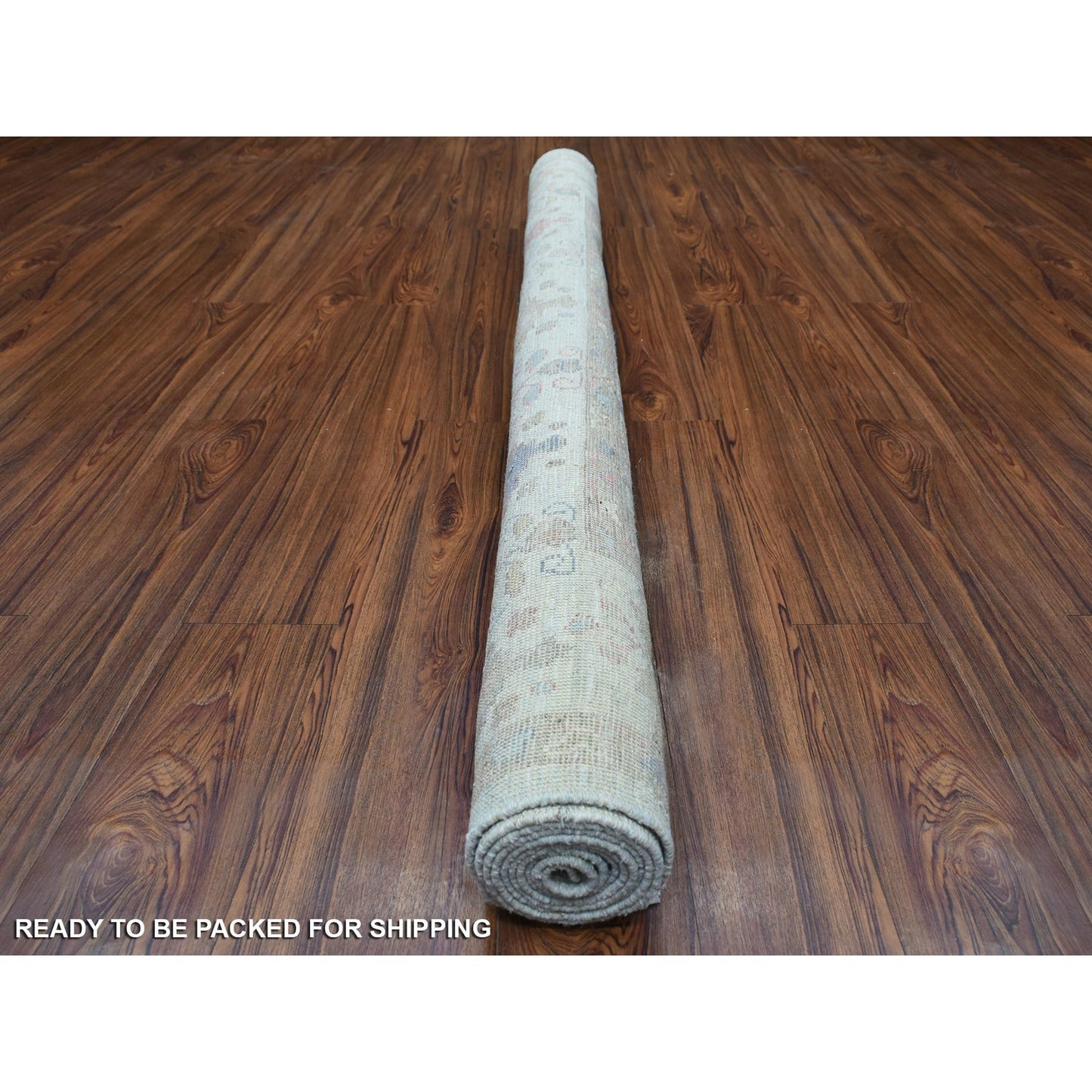 5'10"X8'9" Angora Oushak With Extremely Durable Hand Knotted Green Rug