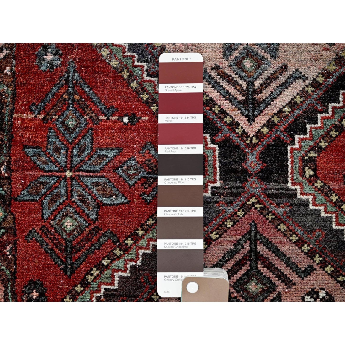 2'7"X7'7" Red Vintage Zoroastrian All Wool Hand Knotted Runner Oriental Rug
