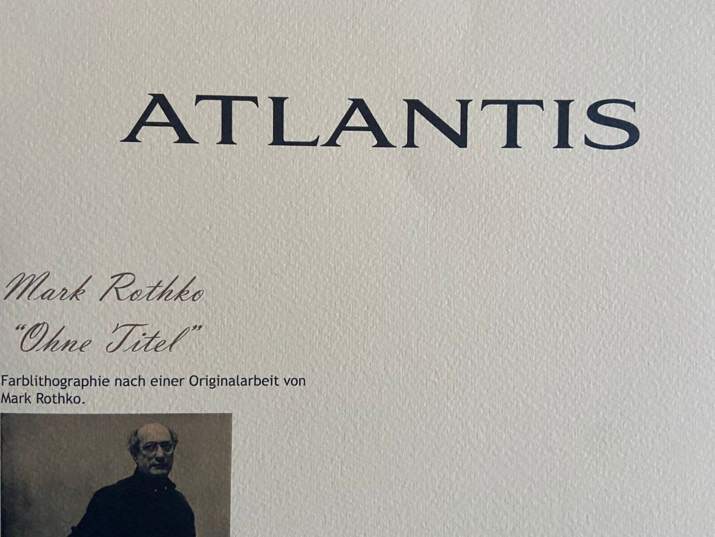 Mark Rothko Lithograph Handmade