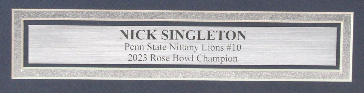 Nick Singleton Autographed 16X20 Photo Penn State