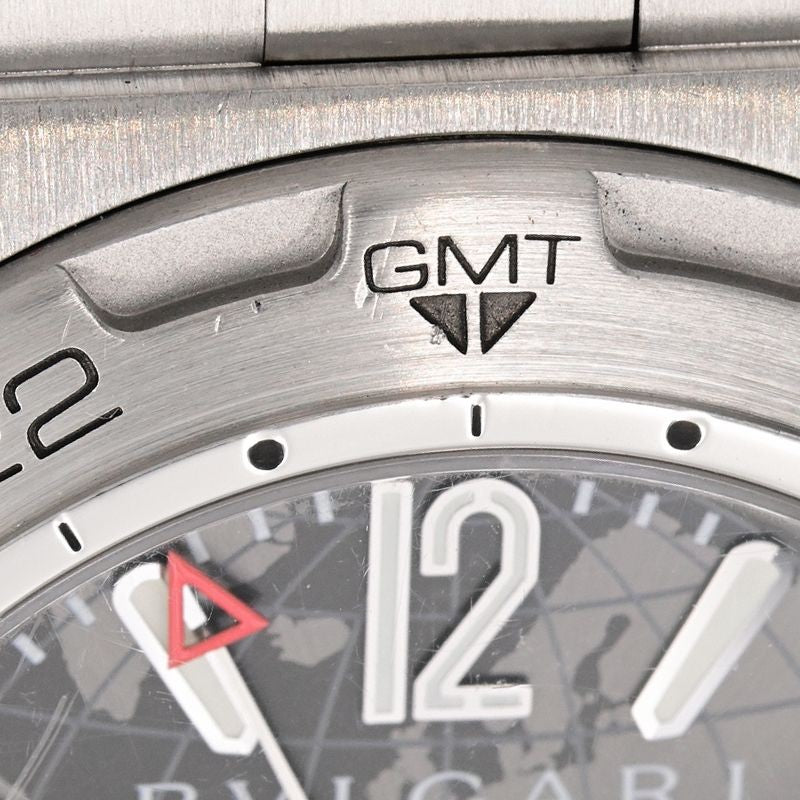 Bvlgari Diagono Professional Gmt Dp42Sgmt Gray Men'S Used Watch #6109