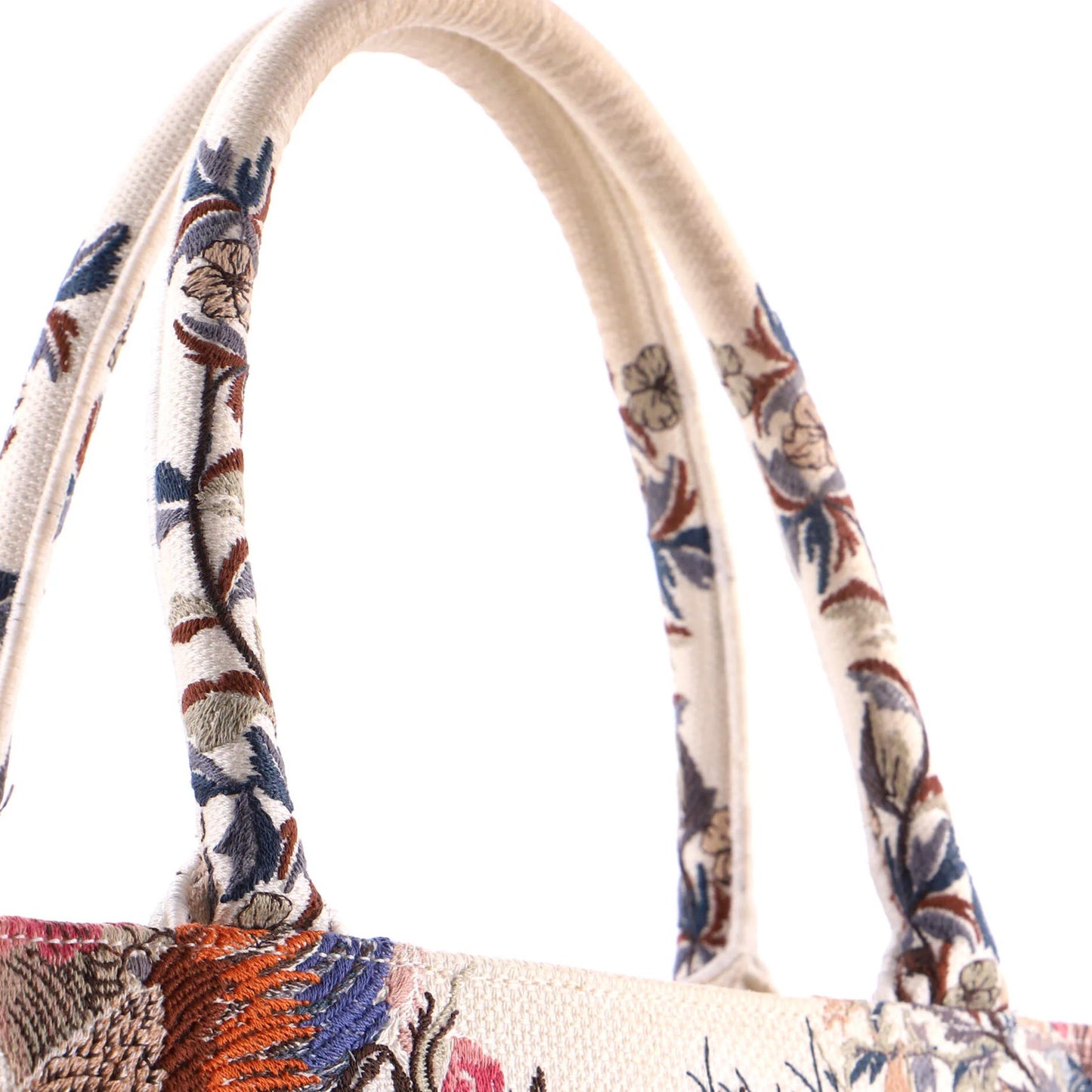 Christian Dior Book Tote Embroidered Canvas Medium
