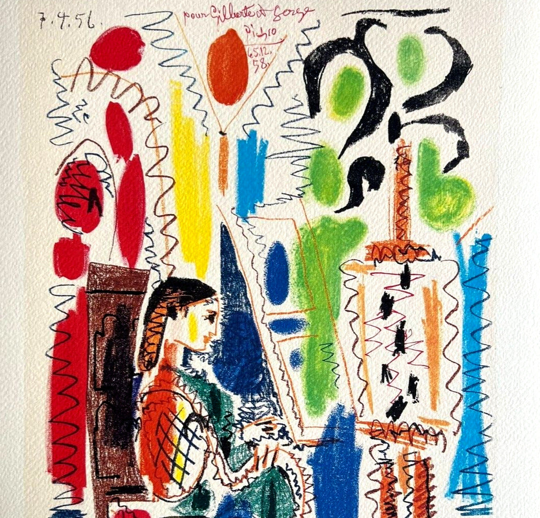 Pablo Picasso Lithograph Coa Signed Numbered And