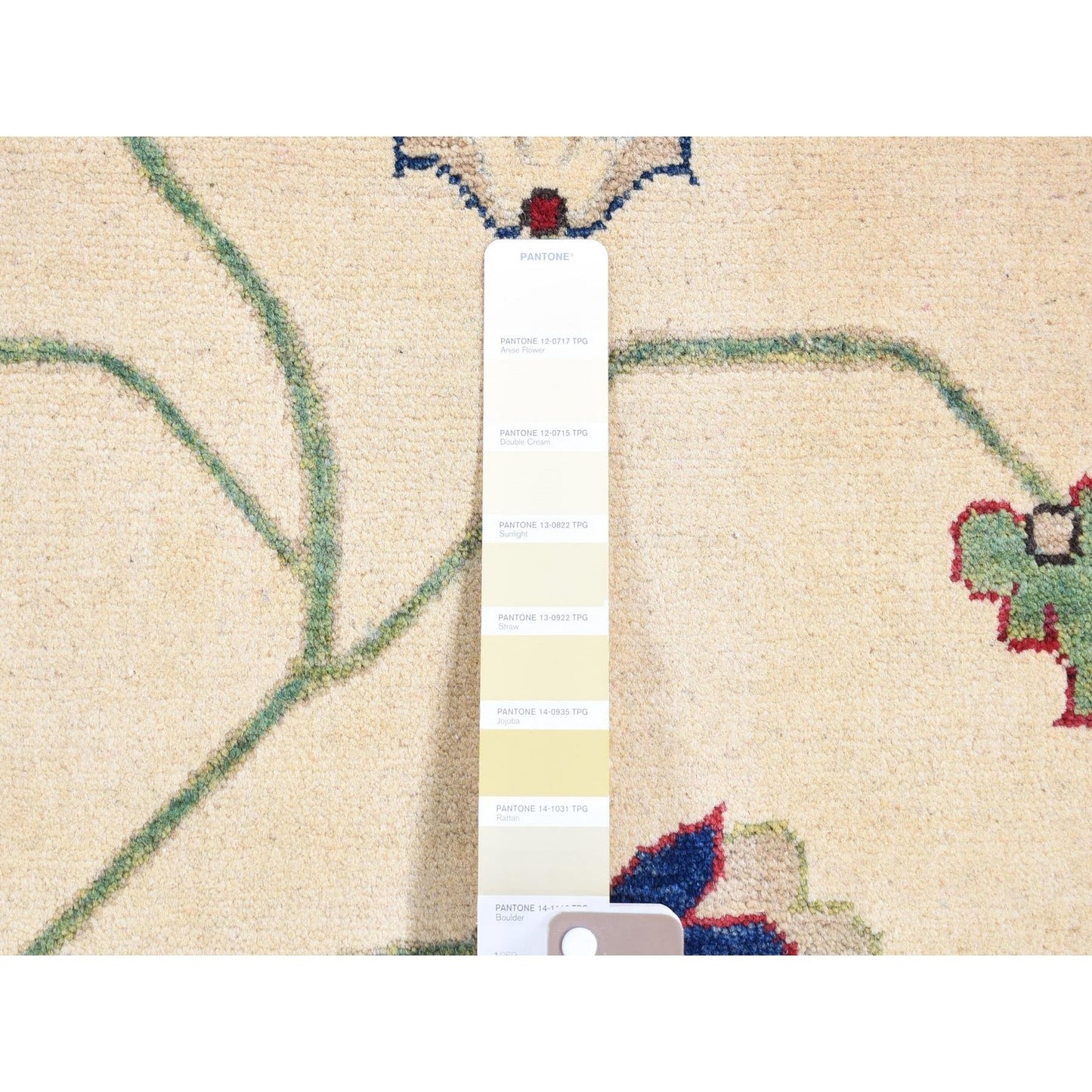 9'10"X14' Cream Color Hand Knotted Kazak Pure Wool Oriental Rug