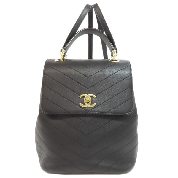CHANEL Backpack Daypack V Stitch COCO Mark
