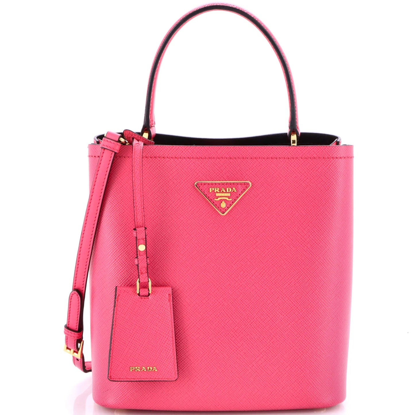 Prada Panier Bucket Bag Saffiano Leather Medium