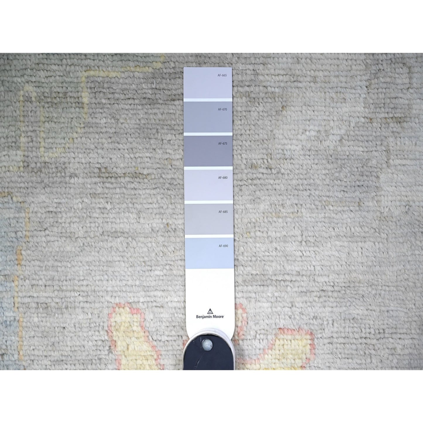 11'X18' Gray Angora Oushak Colors Wool Hand Knotted Oversized Rug