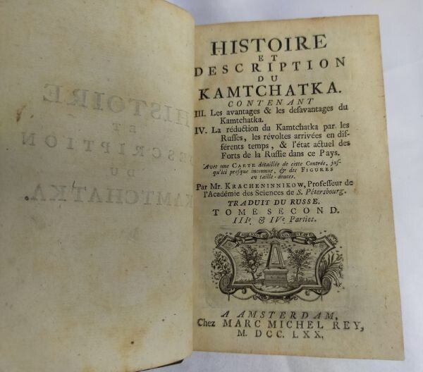 1770 Histoire Et Description Du Kamtchatka 2 Vols