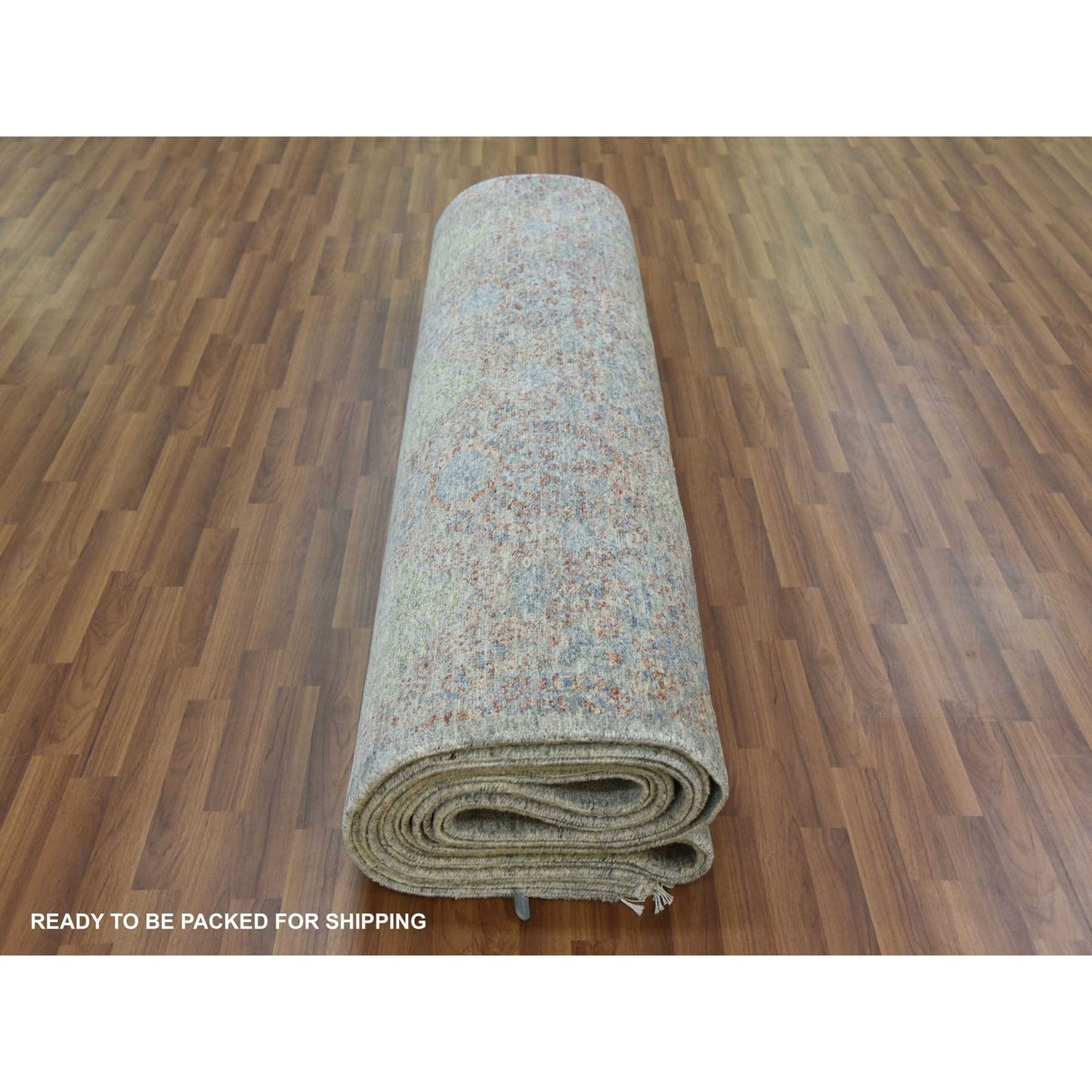 12'X17'4" Obscured And Subtle 100% Wool Hand Knotted Oriental Rug