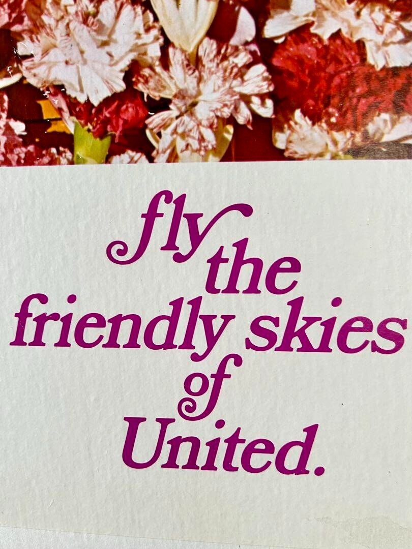 Original Vintage Poster United Airlines Hawaii