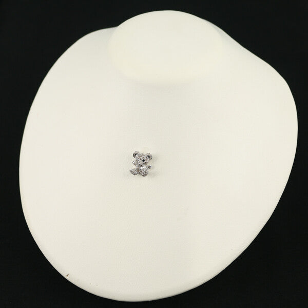 Black&Brown Diamond 0.50Ct Teddy Bear Pendant 18K