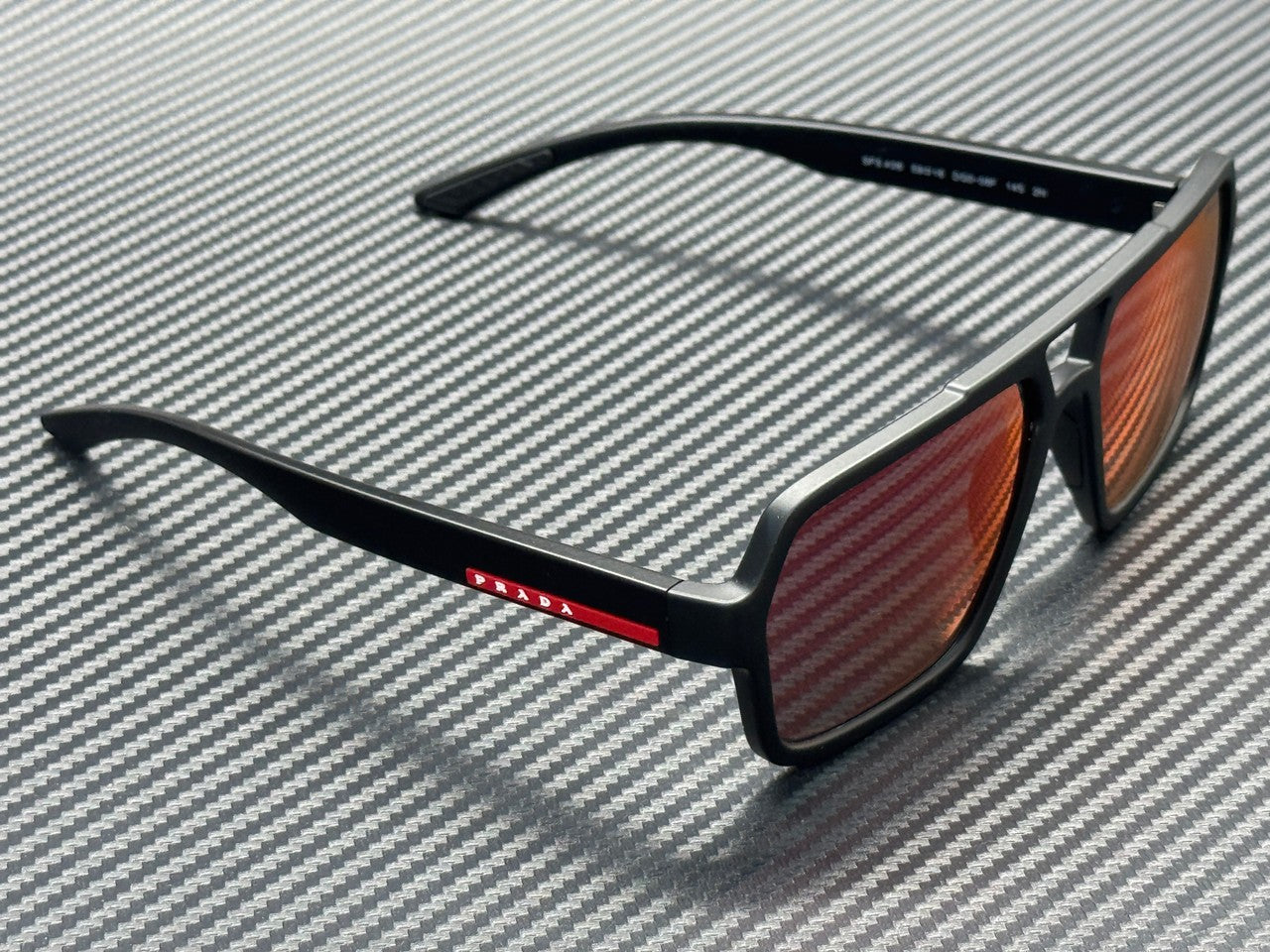 Prada Linea Rossa Ps A06S Dg008F Black Rubber Red