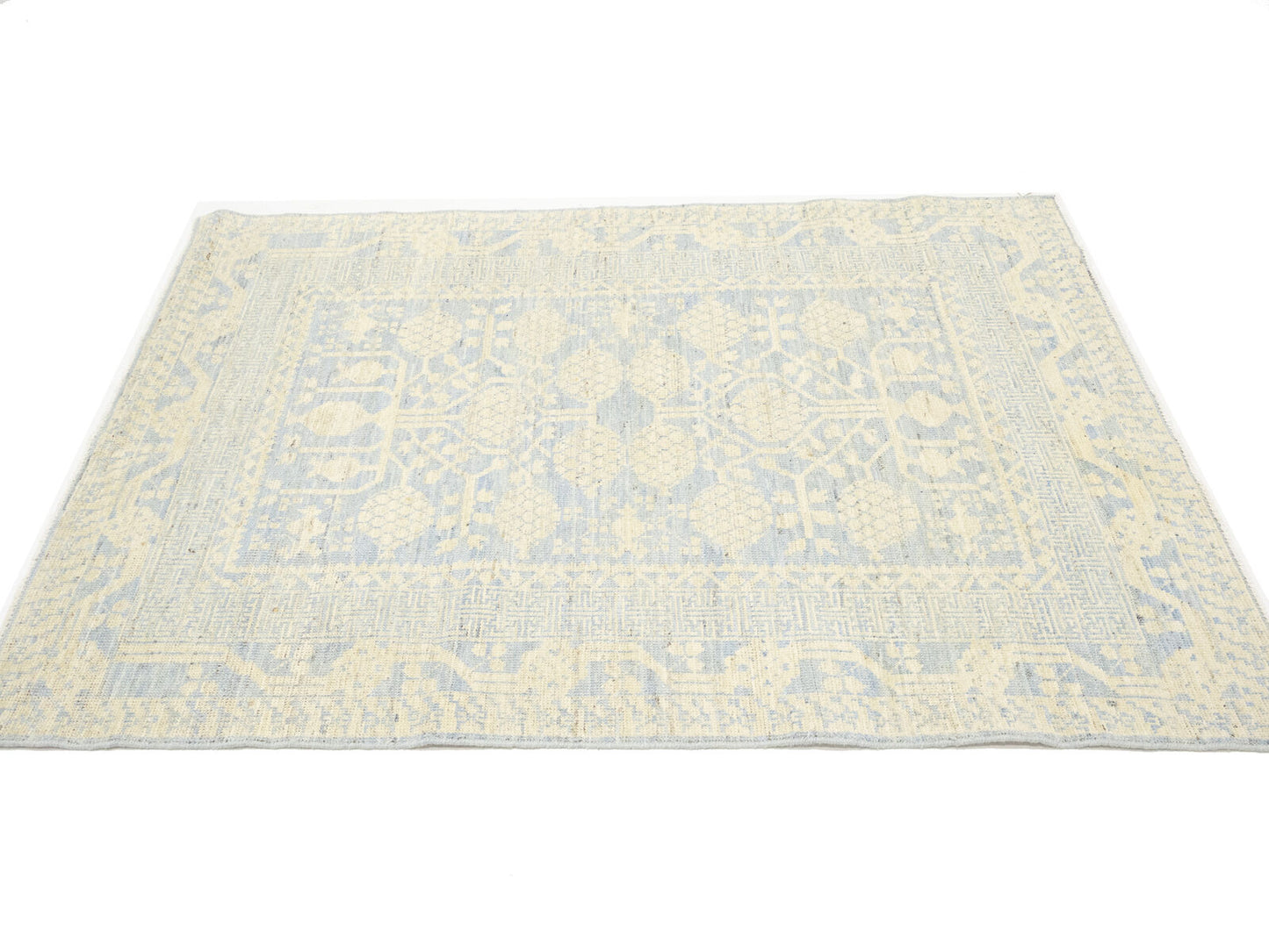 Handmade Khotan Rug Floral Classic Oushak