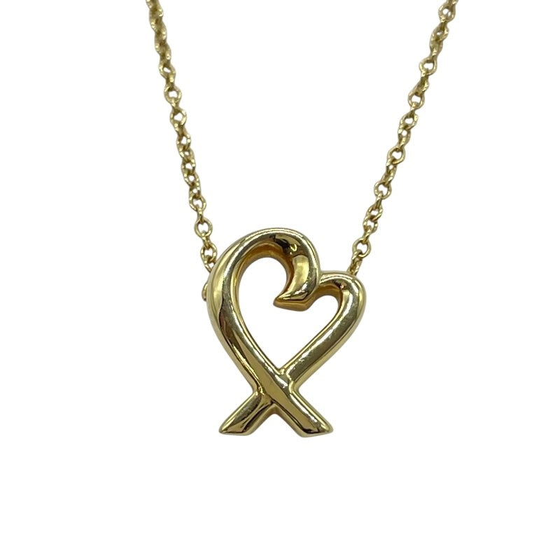 Tiffany & Co. Loving Heart Mini Necklace Yellow Gold K18Yg
