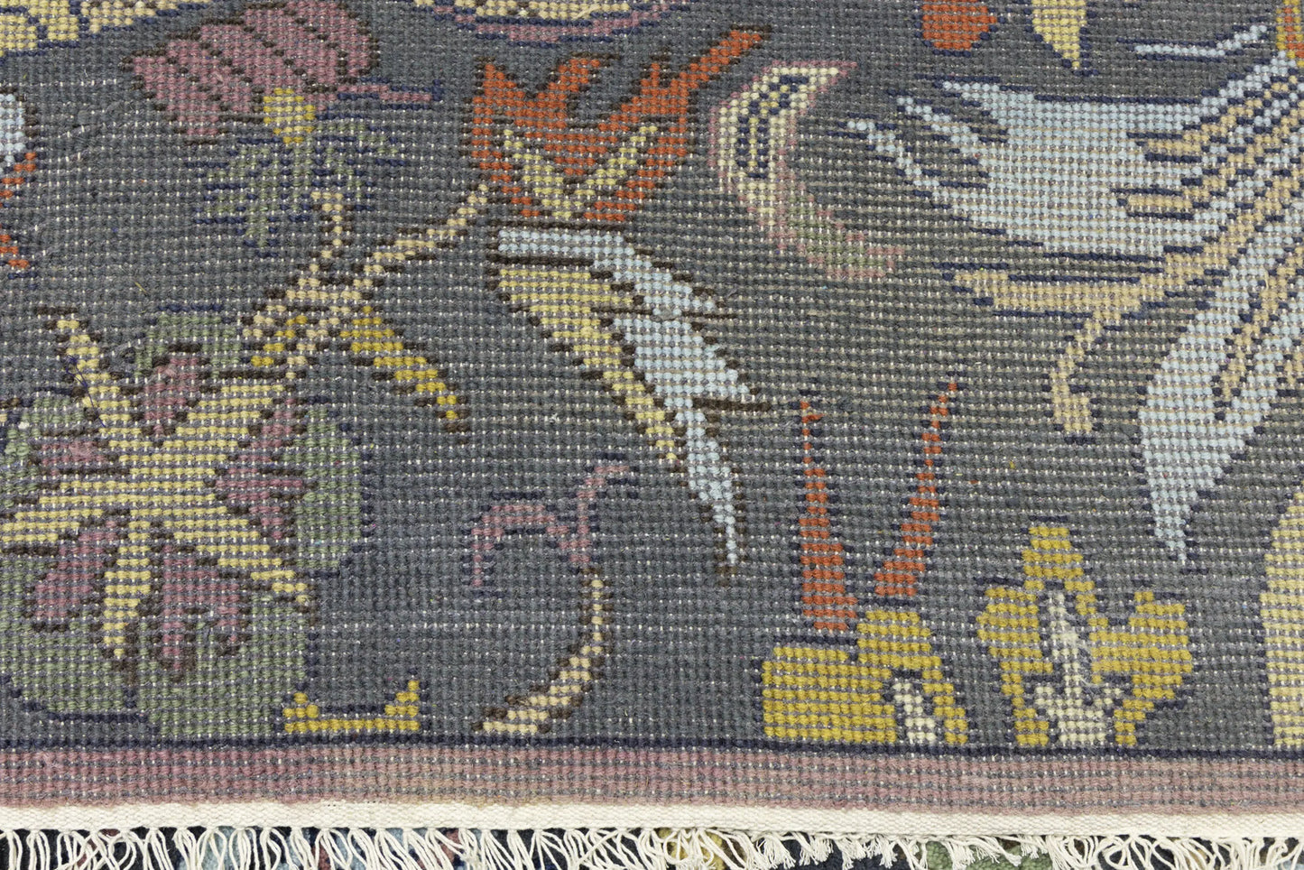 One-Of-A-Kind Birds Design Chobi Oriental Rug
