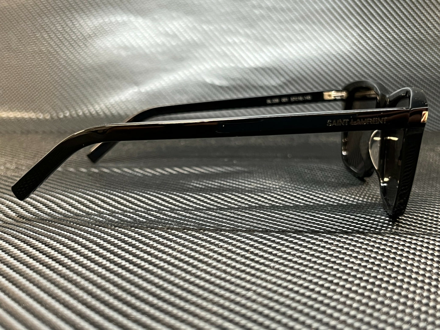 Saint Laurent Sl 339 001 Black Rectangle Men'S 57
