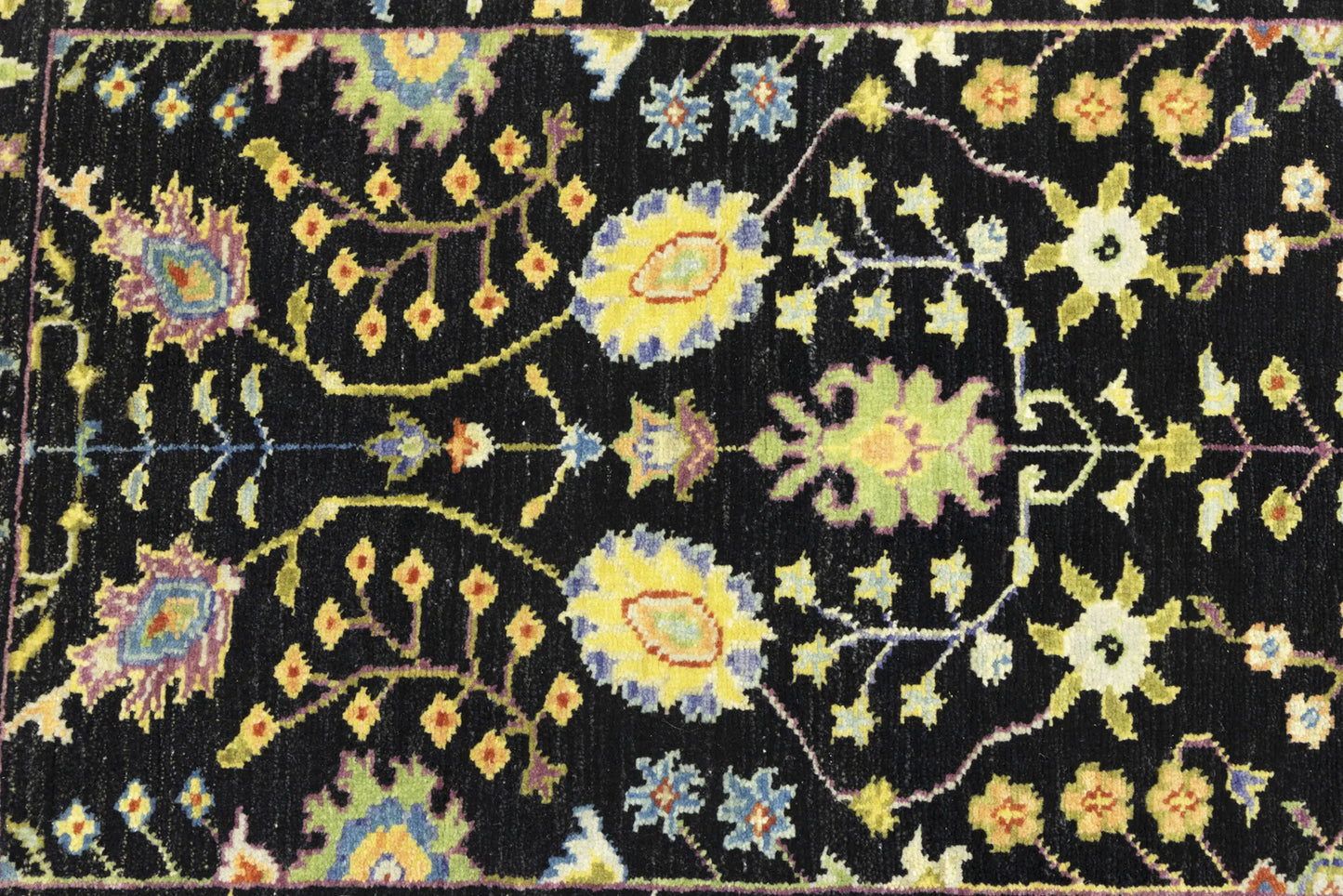 2'5X8 ft Black Tree of Life Chobi Oriental Runner