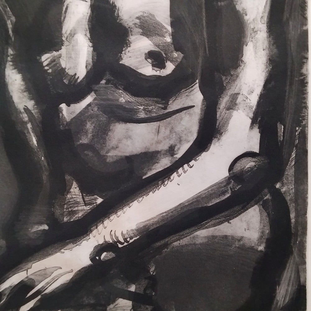 Georges Rouault "Vivre Est Un Dur Mtier" From Miserere 1922 Etching Ed450