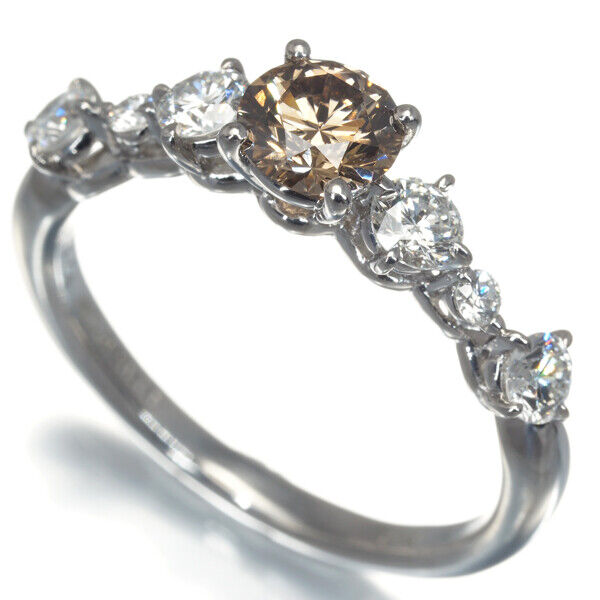 Kashikey Ring Diamond 0.624Ct/0.55Ct Us7.25-7.5 900 Platinum