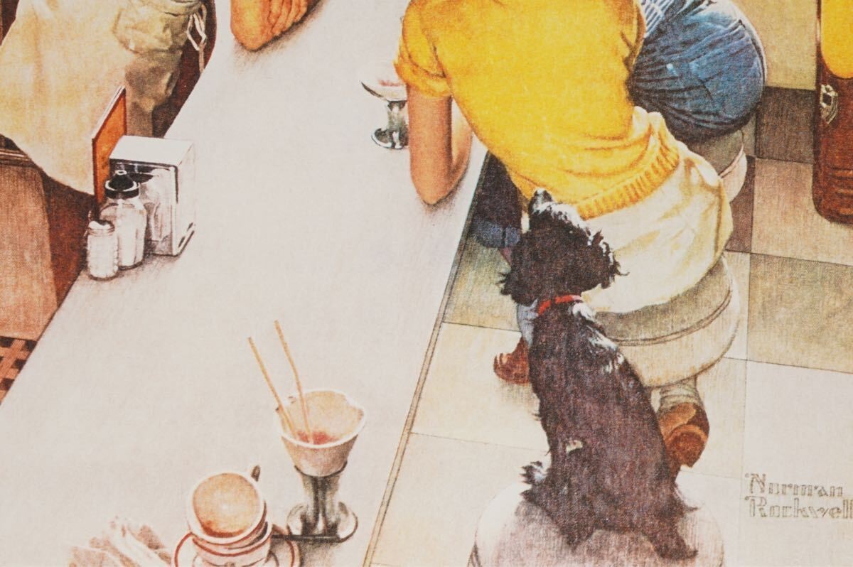 Norman Rockwell Diamond Screening Soda Fountain Limited Edition Print 50/300 Usa