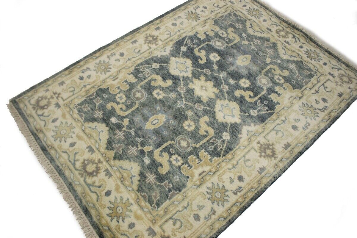 4X6 Ft Handmade Oriental Rug Floral Classic