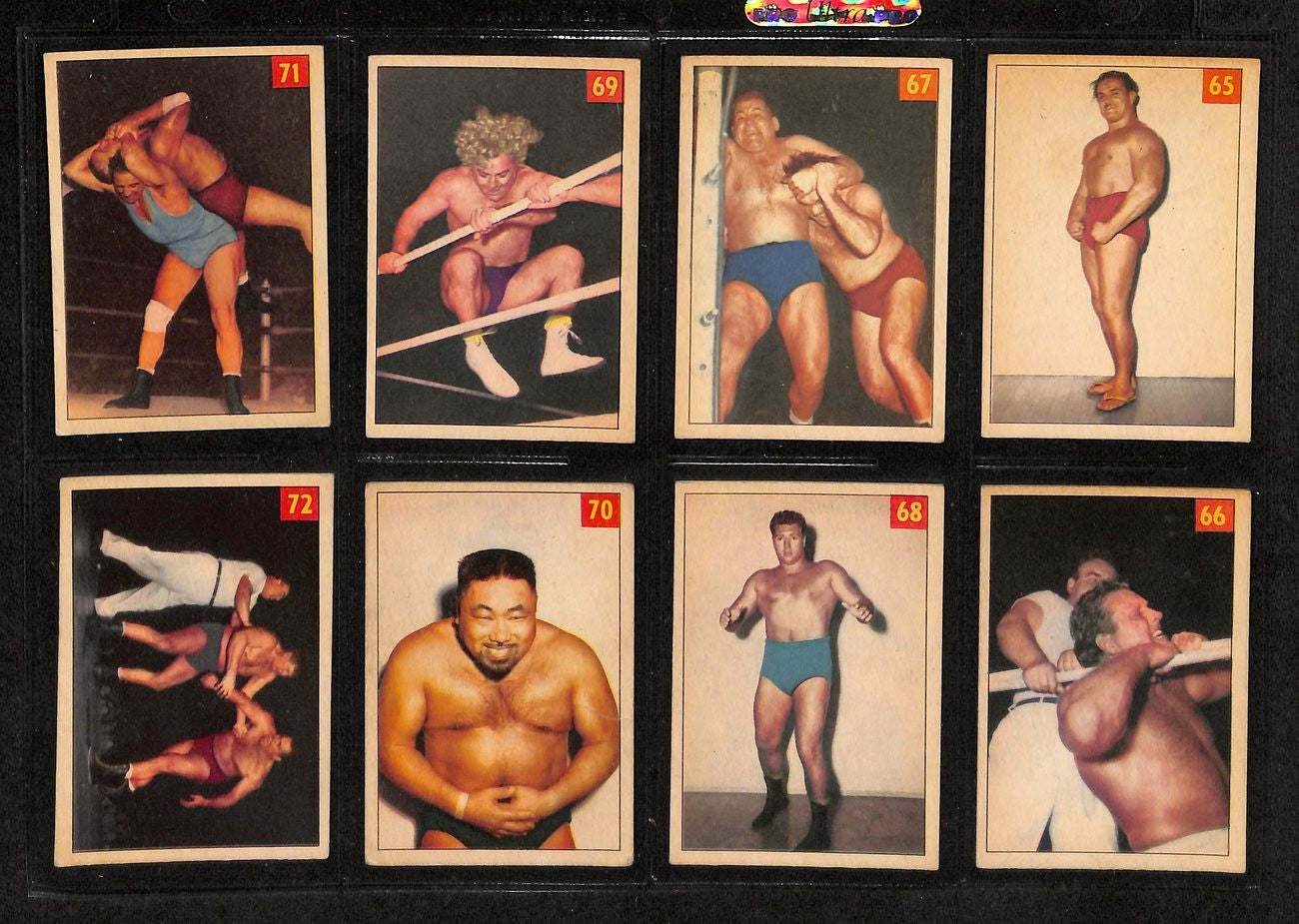 1954-55 Parkhurst Wrestling Complete Set (75)