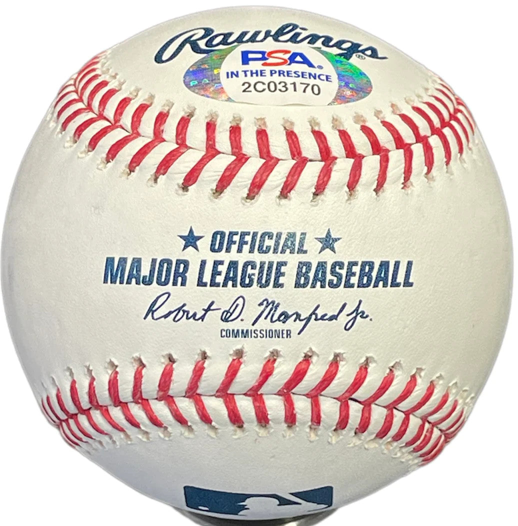 Johnny Manziel "12 Heisman" Autographed Baseball (Psa)