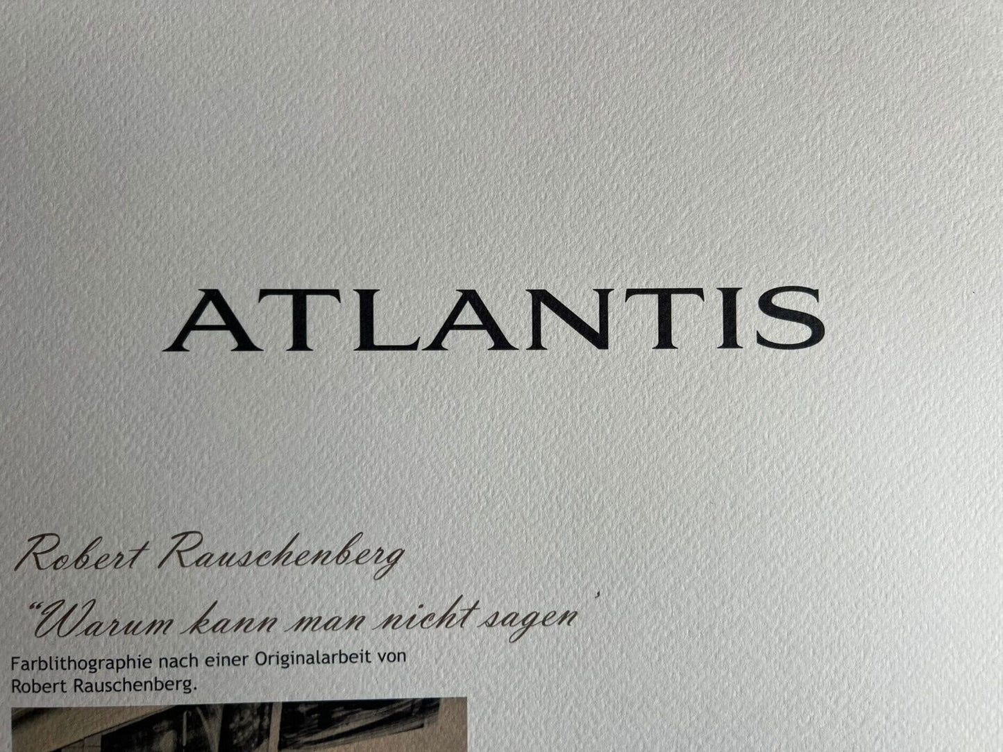 Robert Rauschenberg Lithograph Coa Signed Op Numbered A Hand 180 Es