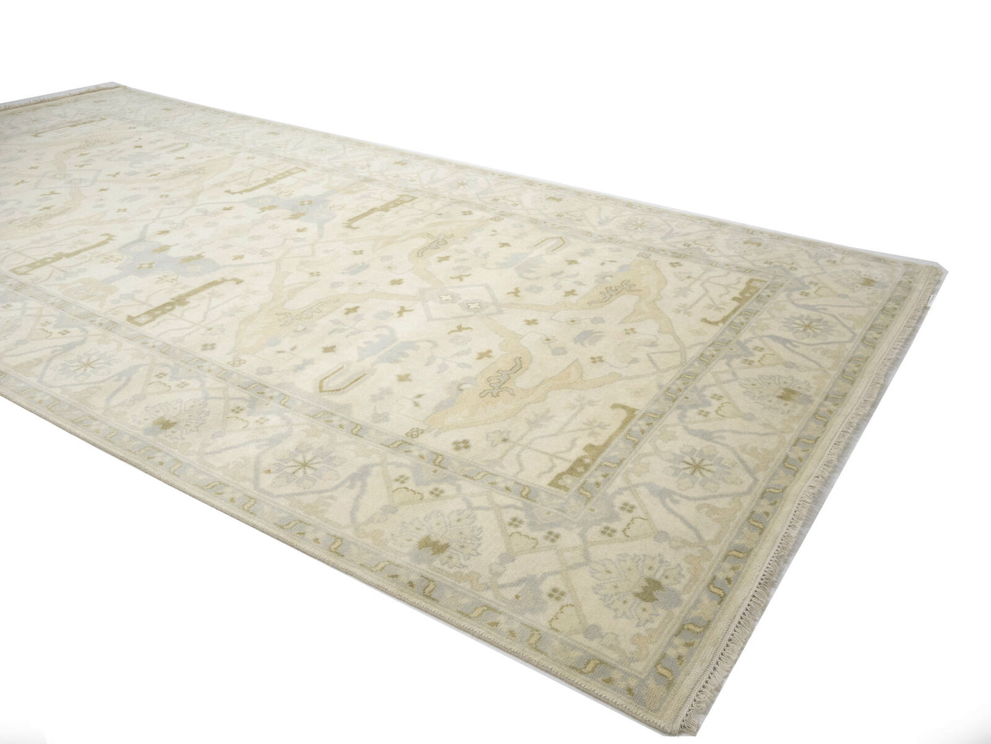 Handmade Extra Large Oushak Oriental Rug Muted