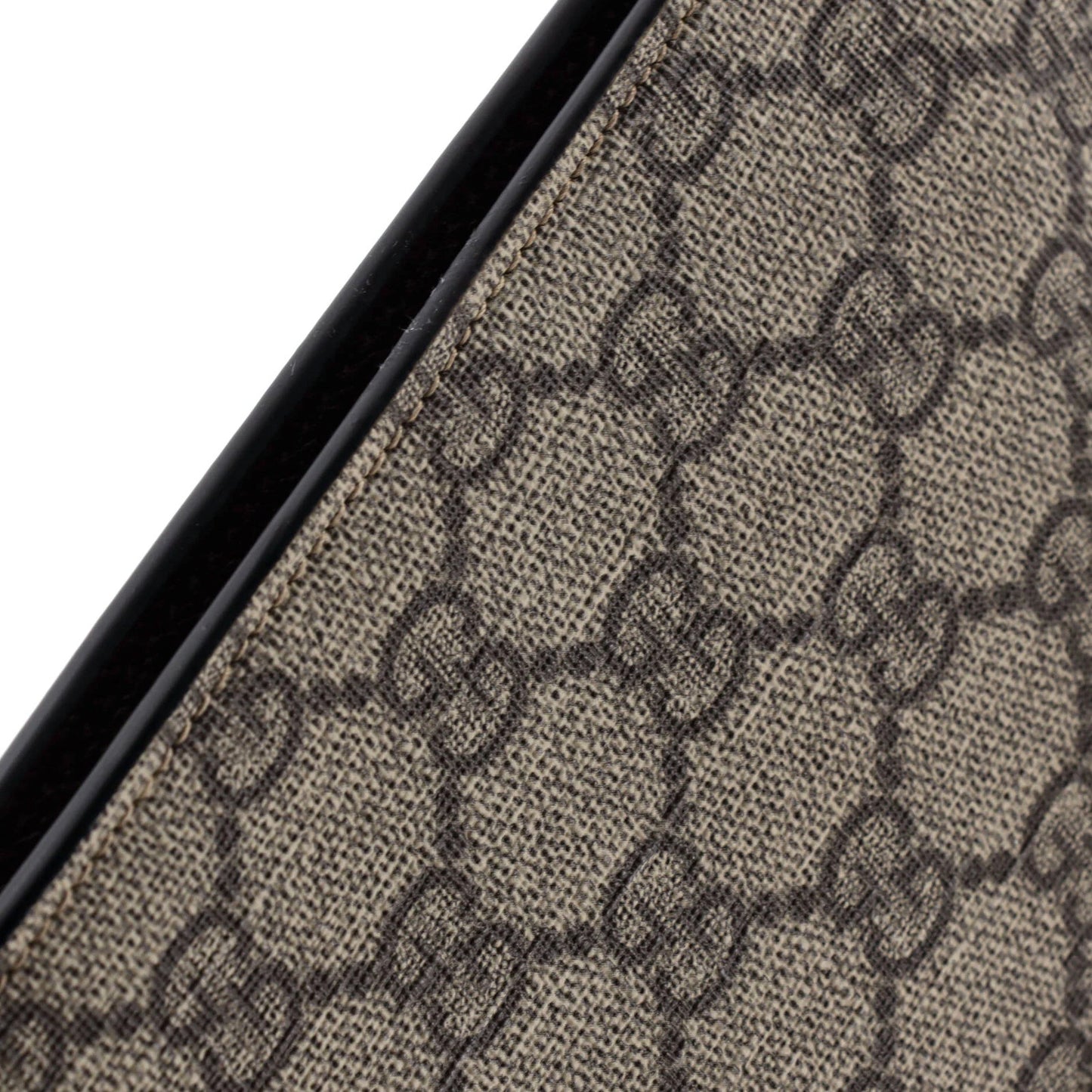 Gucci Neo Vintage Wristlet Pouch Gg Coated Canvas