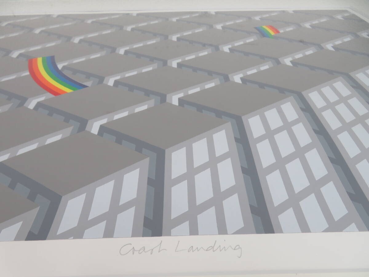 Patrick Hughes Original Silkscreen "Crash