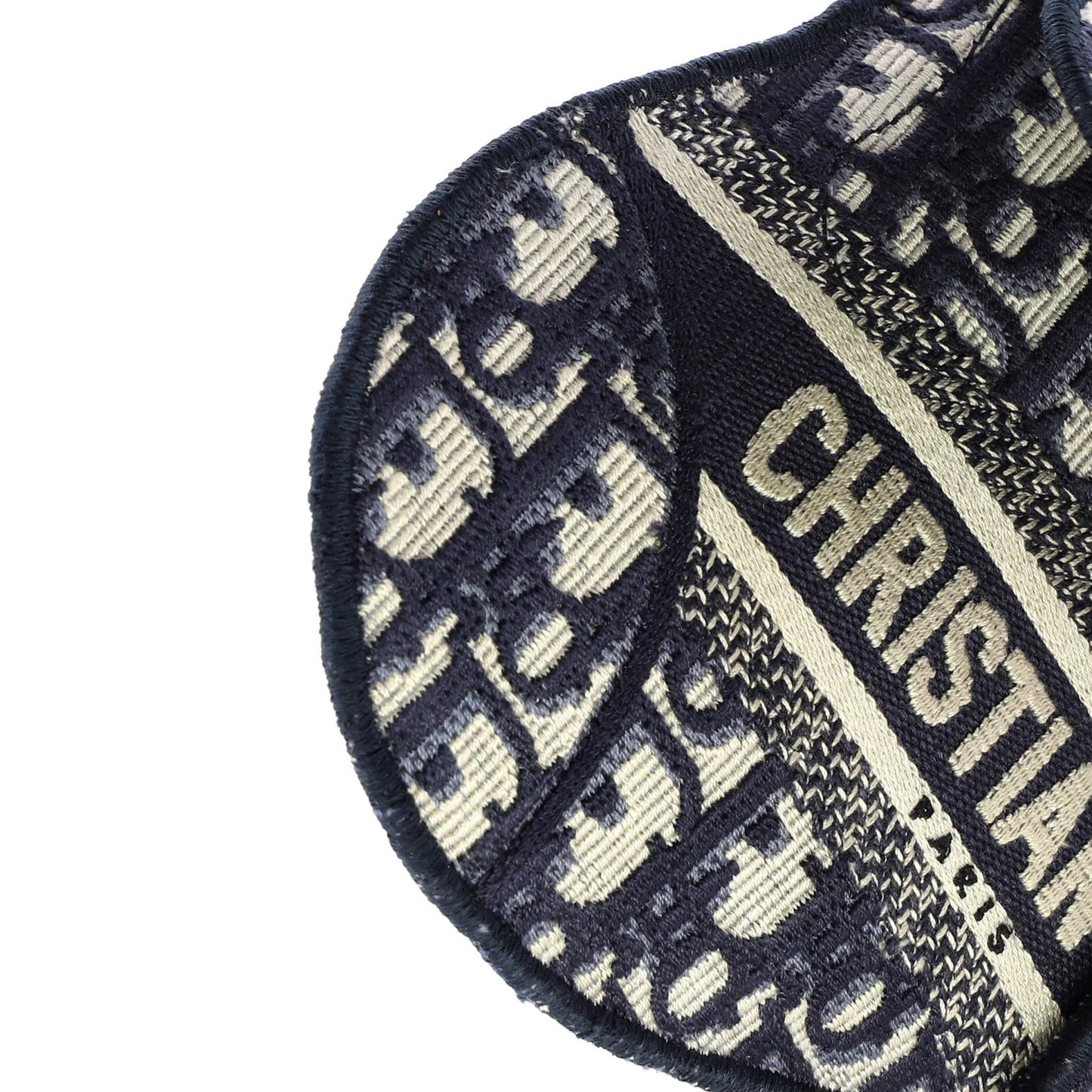 Christian Dior Saddle Belt Bag Logo Embroidered Oblique Canvas
