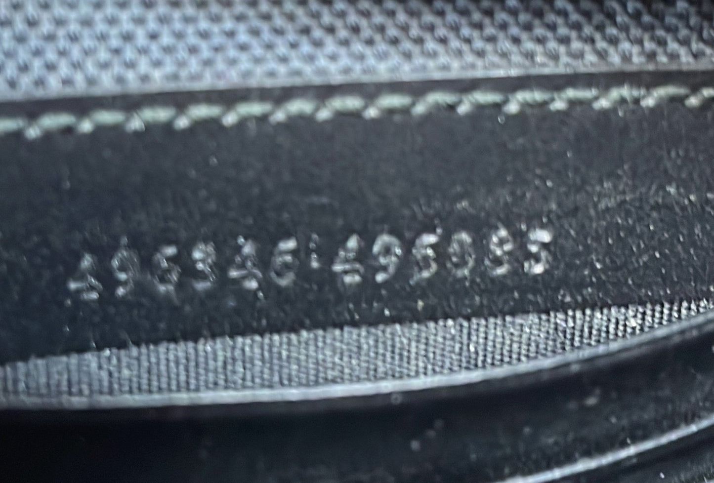 Gucci Night Courrier Pouch Gg Coated Canvas With Applique