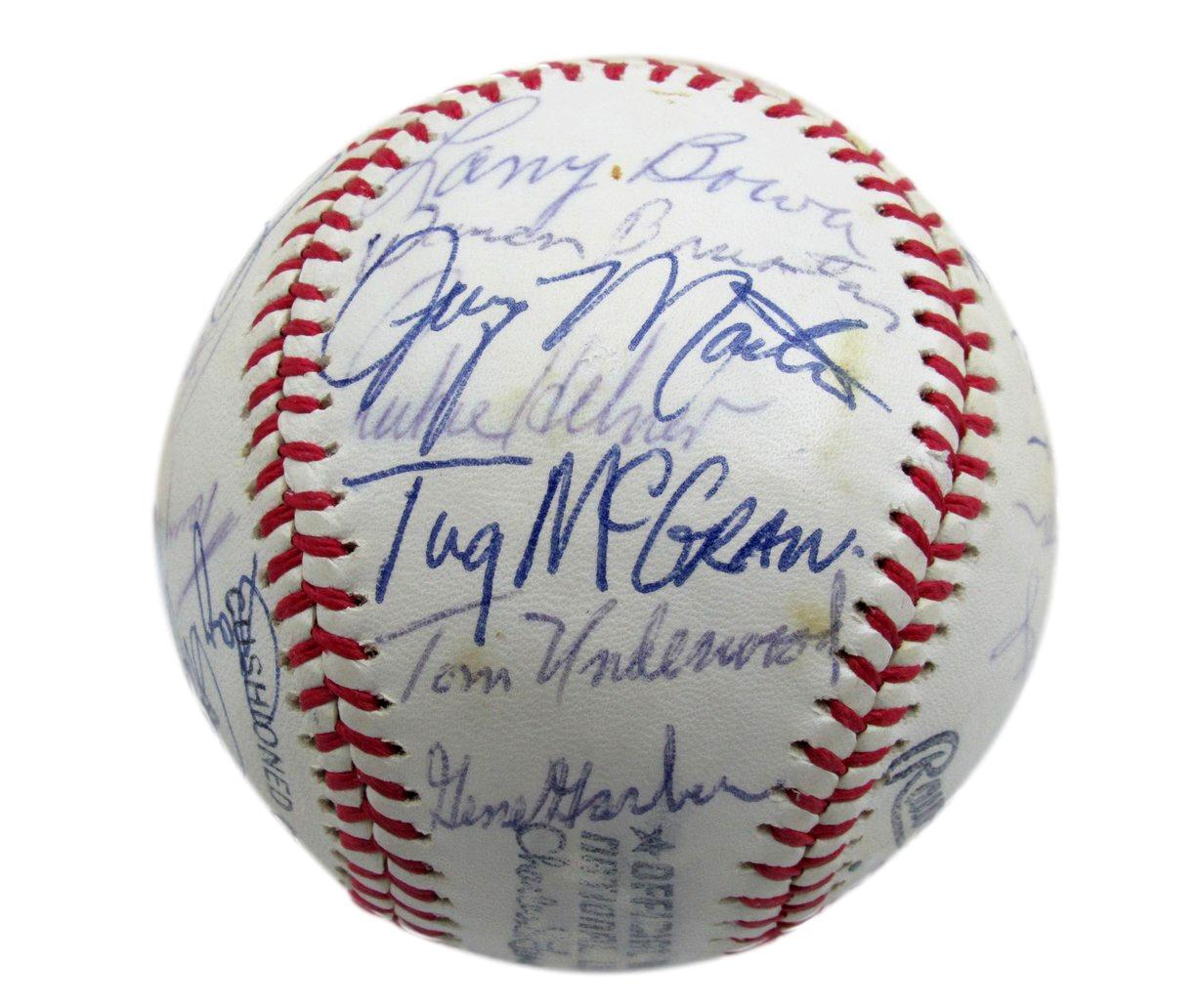 1977 Phillies Team Signed By 25 Onl Baseball